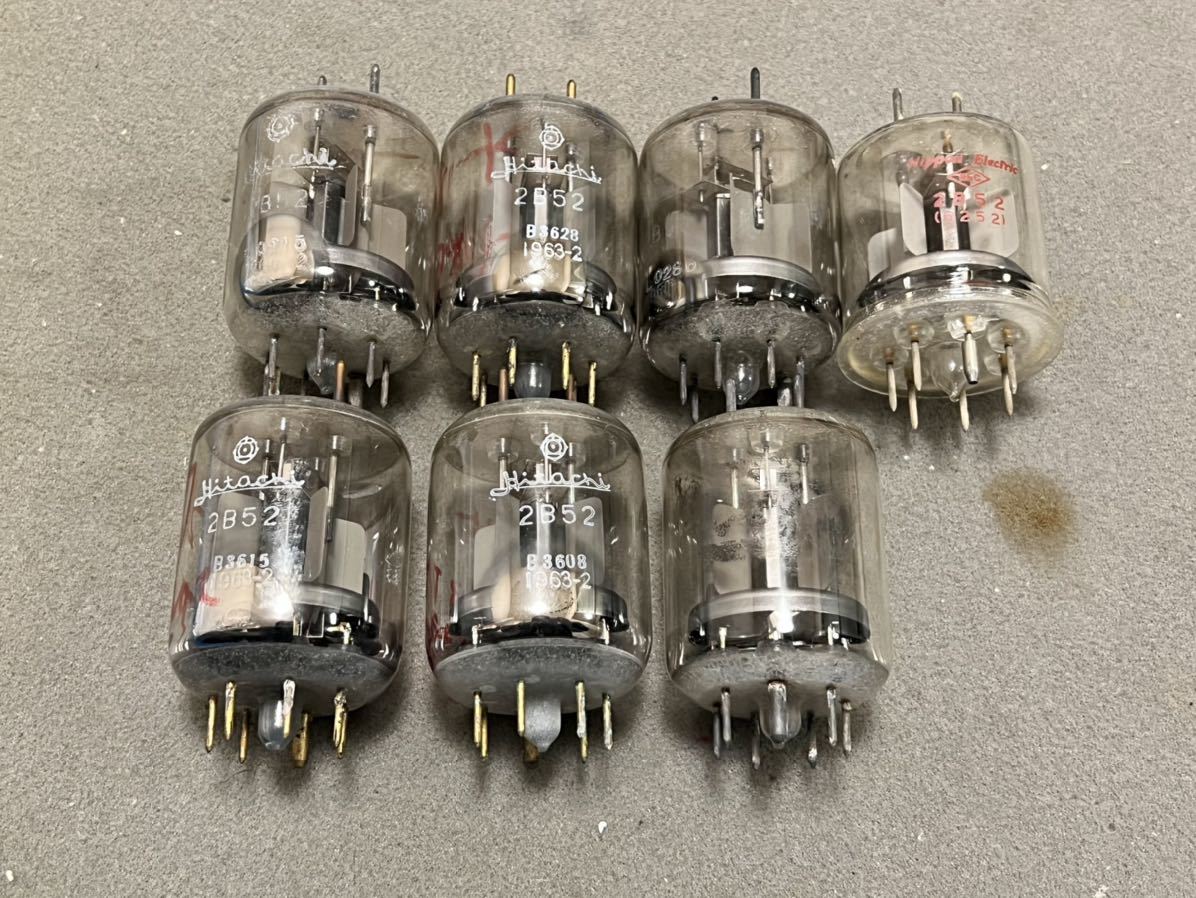 真空管 2B52 ! 使い方がわかりません！ジャンク品！7本