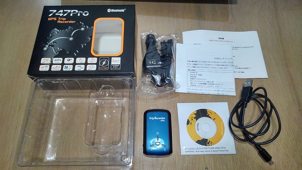 747Pro Recorder Trip トランシステム社 Bluetooth GPSデータロガー 