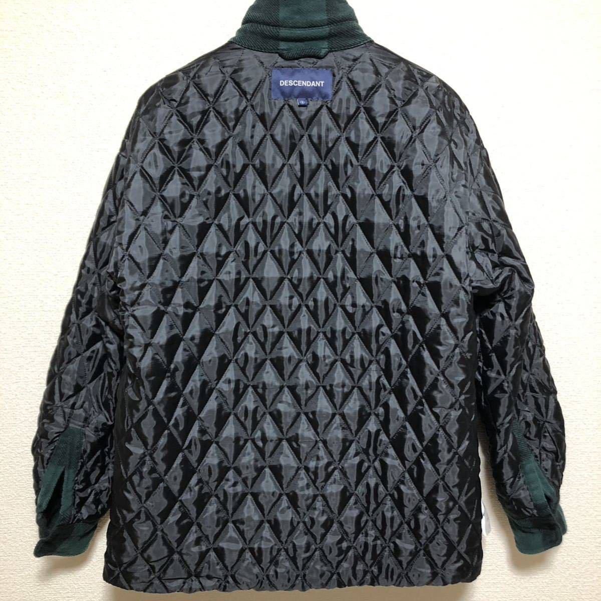 M DESCENDANT 19SS CLAIRTON SHIRT JACKET 191TQDS-JKM02 GREEN PLAID