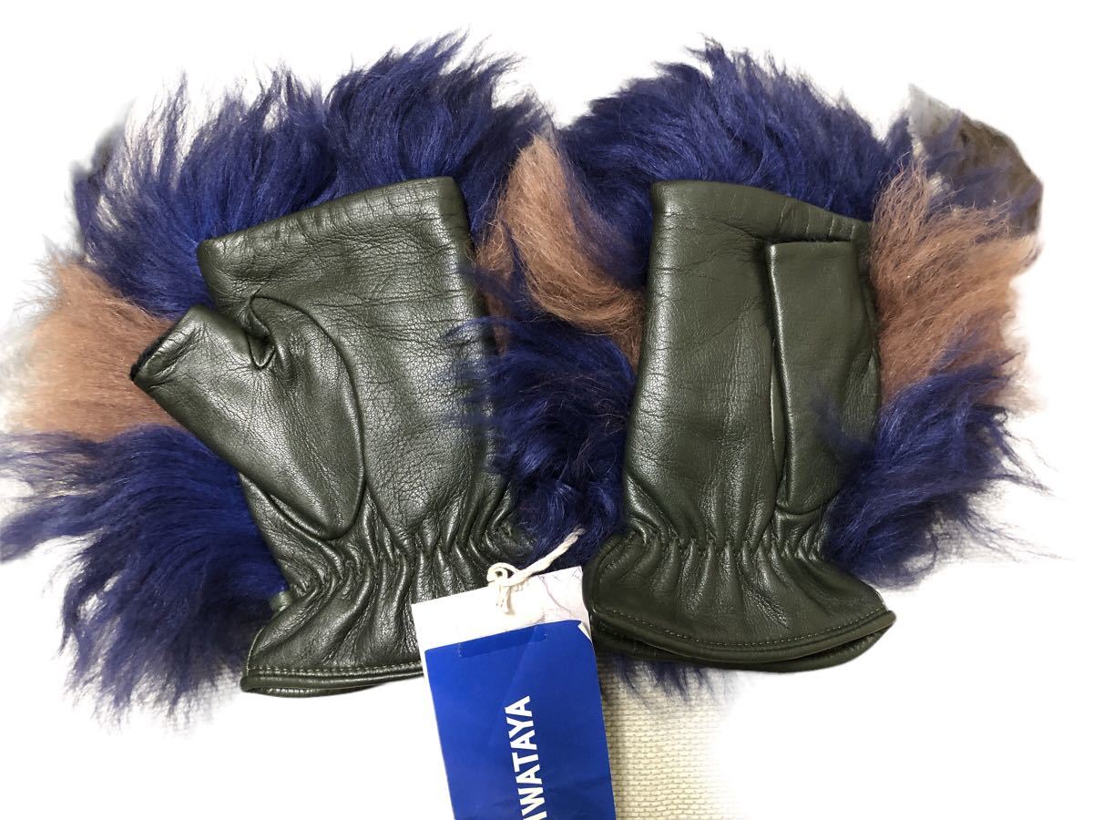 Vivienne Westwood　レザー＆ファー手袋 vivienne westwood ヴィヴィアンウエストウッド オーブ ラムファー 羊