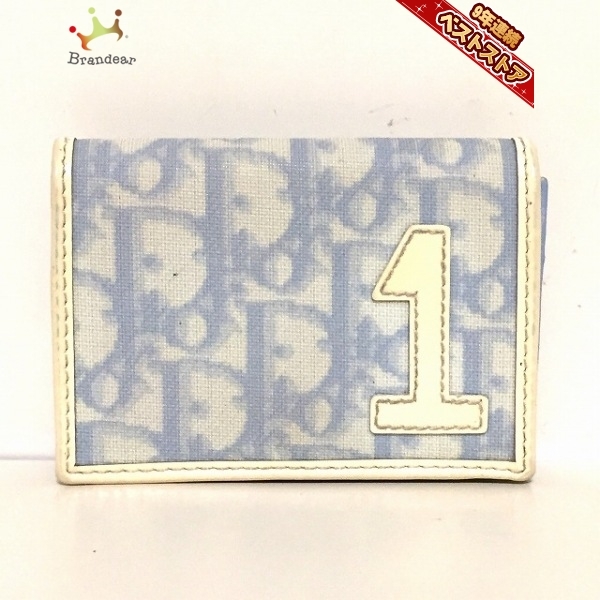 ディオール/クリスチャンディオール DIOR/ChristianDior 名刺入れ トロッター PVC(塩化ビニール)×エナメル（レザー） 財布