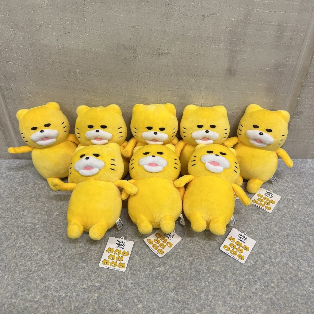 ☆タグ付き中古美品！8体セット☆ノラネコぐんだん ぬいぐるみS 工藤