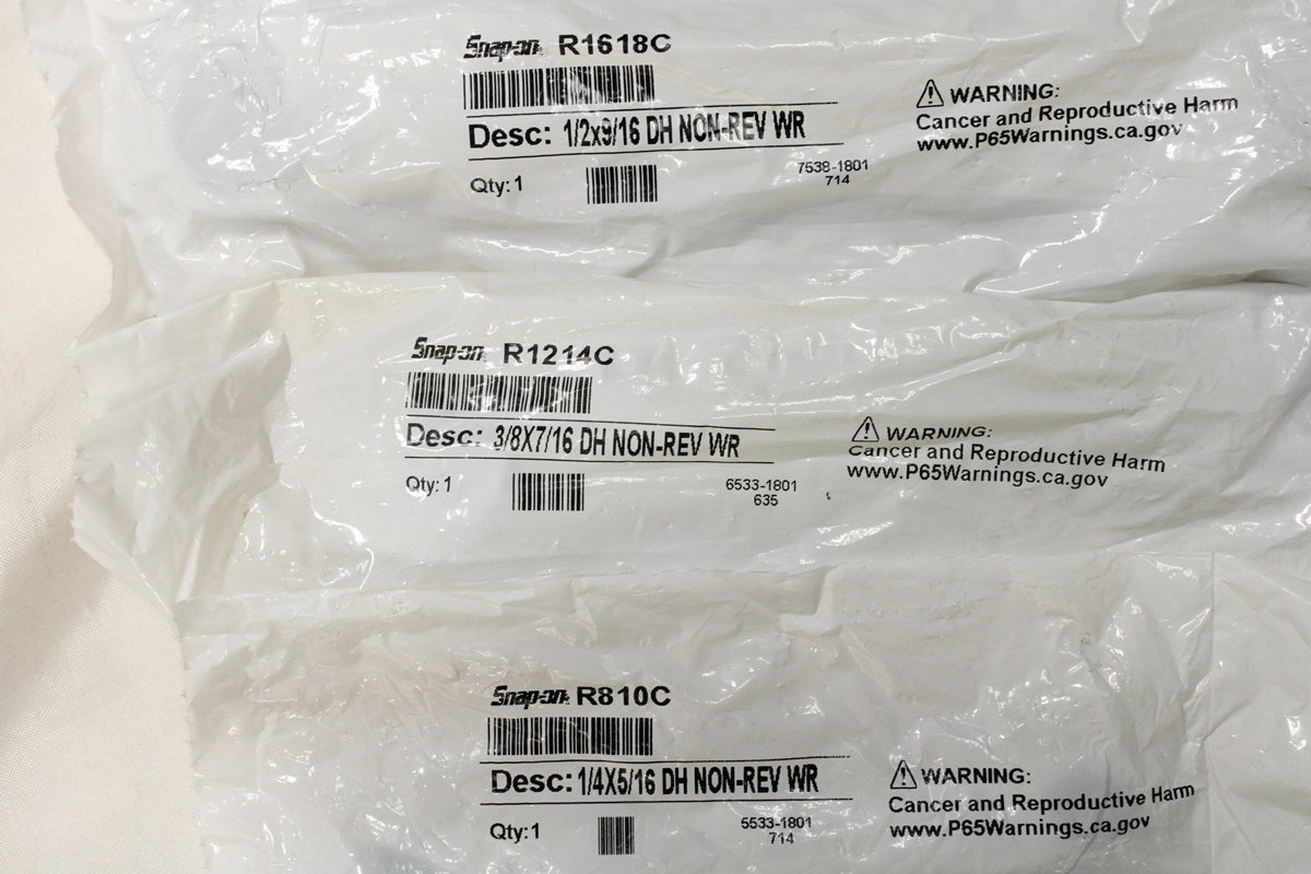 スナップオン スタンダードレンチ　メガネレンチ　R1618C R1214C R810C　3本セット　新品未開封◆2/1