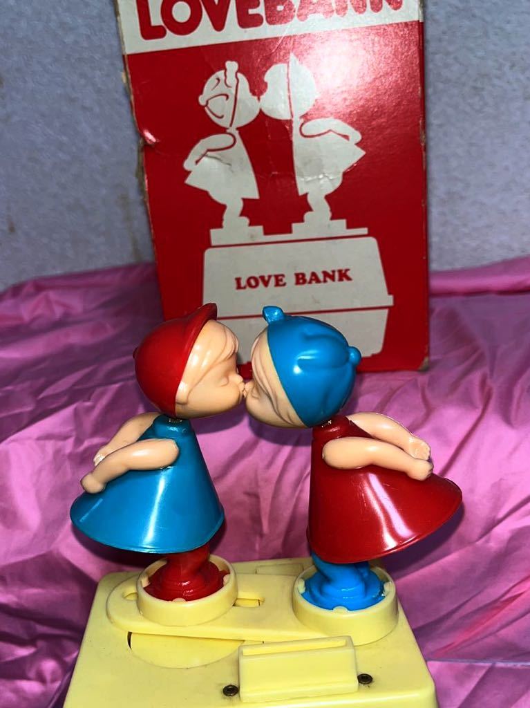 ラブバンク LOVE BANK 当時物 貯金箱 昭和レトロ (ビンテージ)｜売買