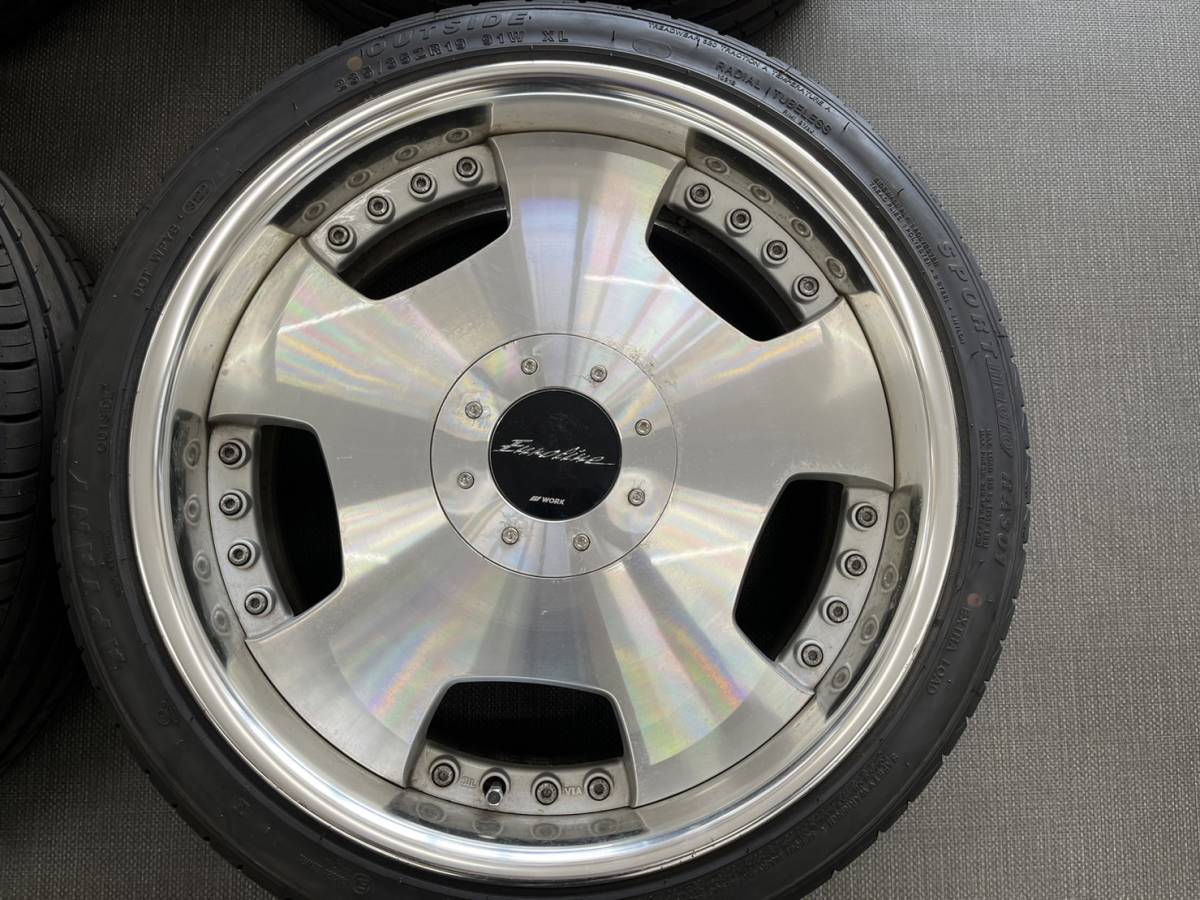 WORK EUROLINE ワーク ユーロライン 19インチ タイヤ付き4本セット 4本 