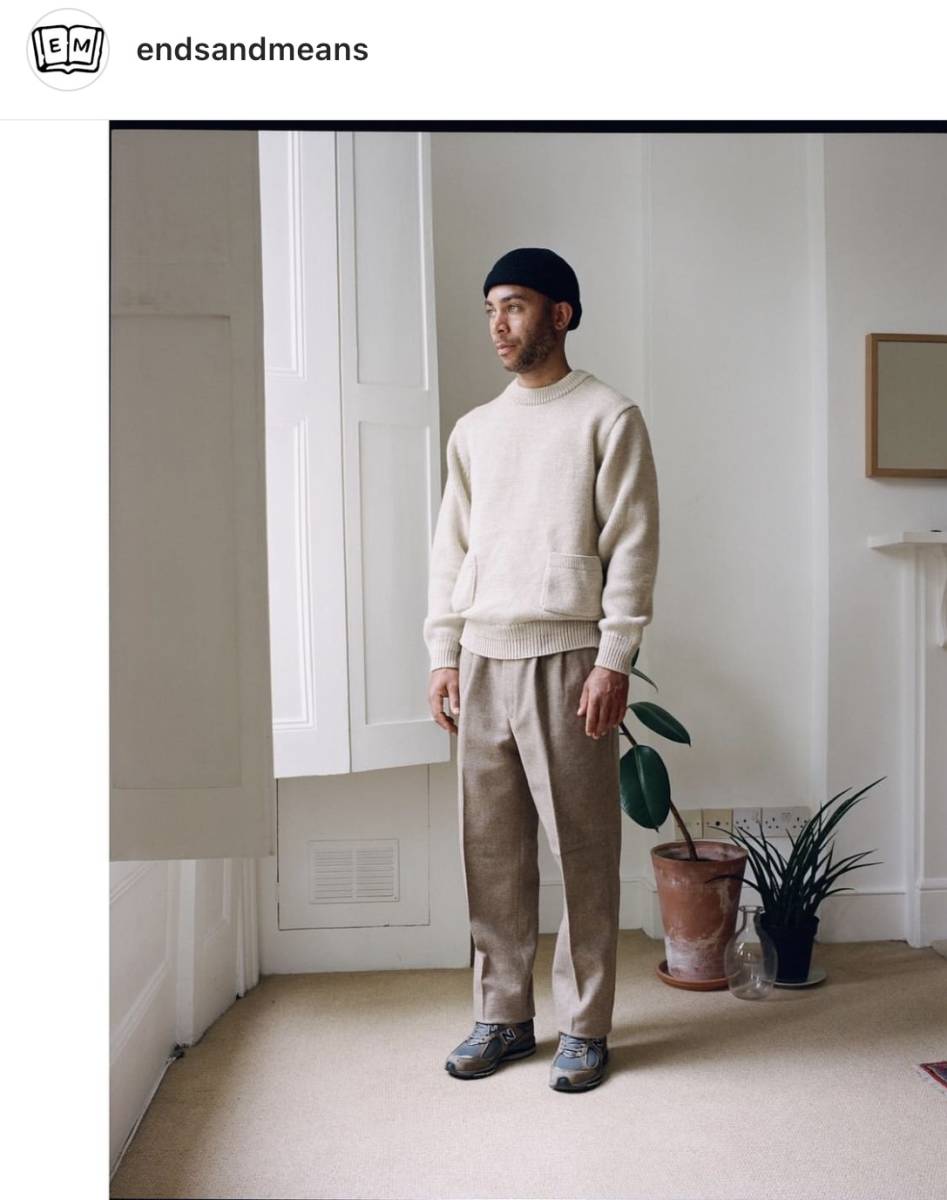 ENDS and MEANS Grandpa Cardigan Knit