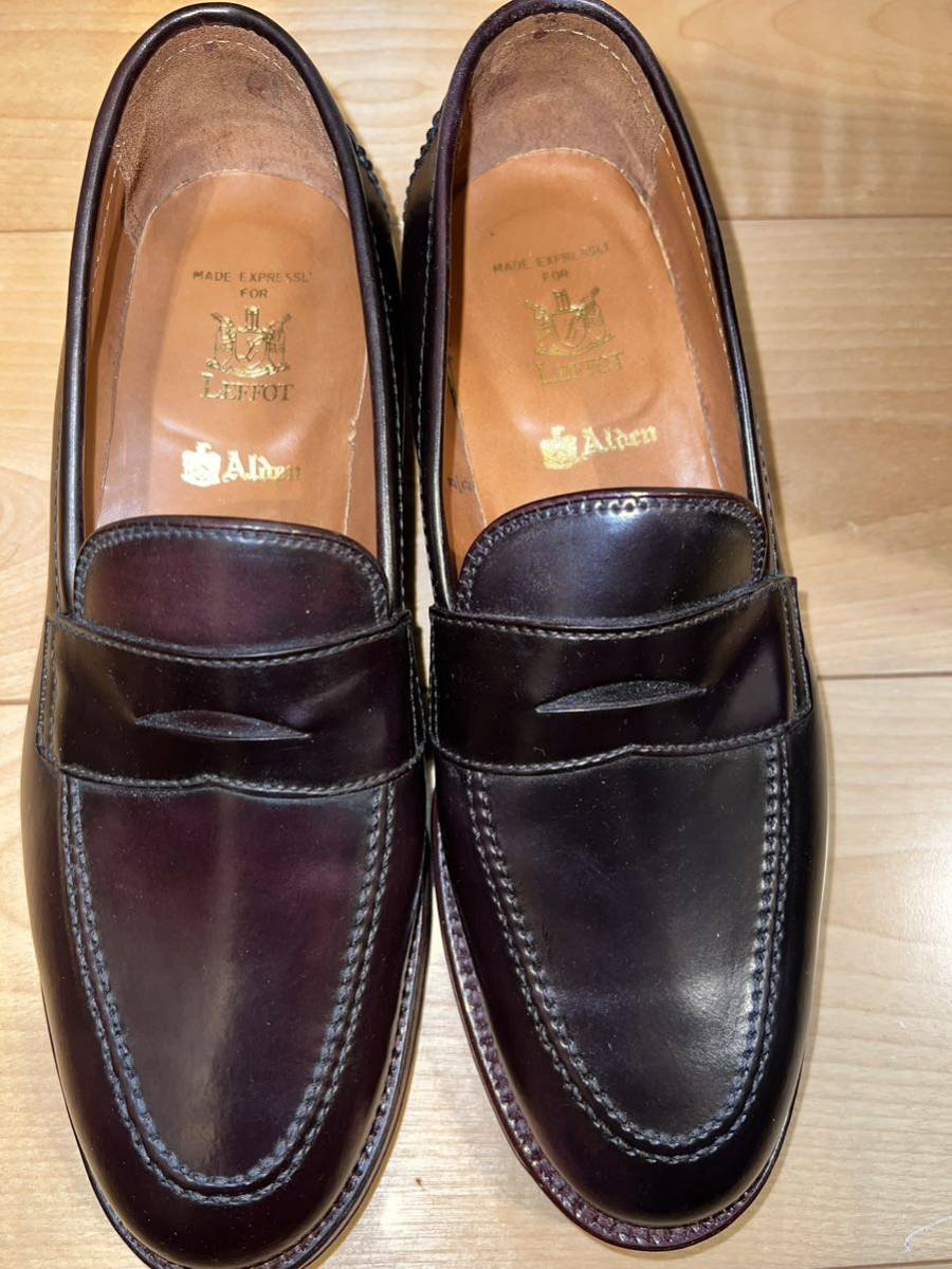 新品未使用 試着のみ オールデン alden leffot別注 ローファー 8D レイドンラスト D8211