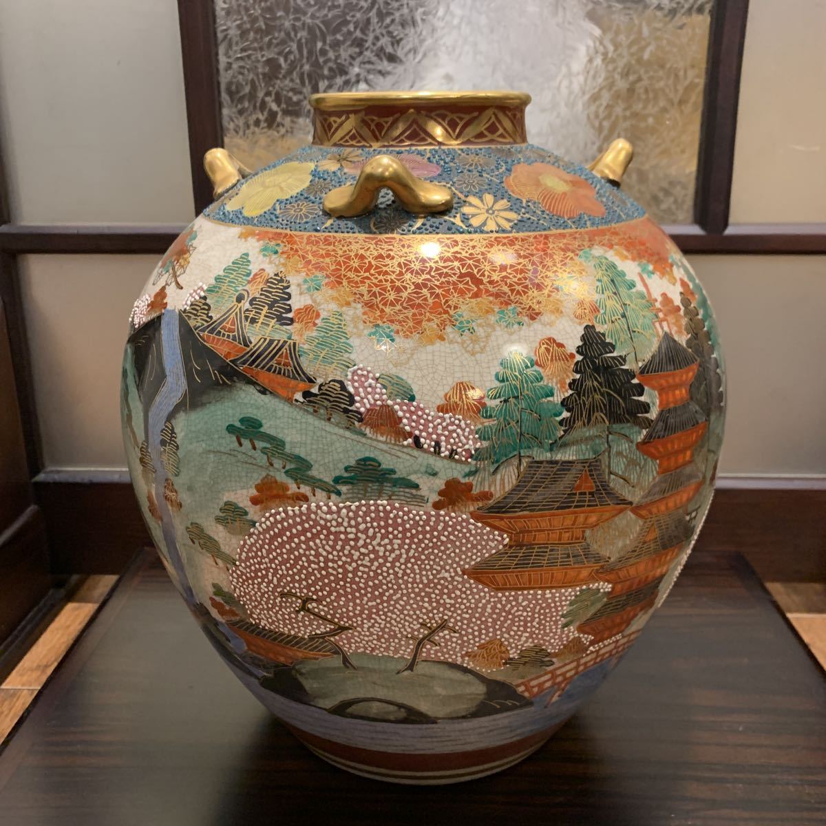  薩摩焼 花瓶 薩摩錦風 検 古美術 色絵 九谷焼 清山 九谷 骨董/置物/オブジェ/飾物/壷/壺/花入/花器/華道具/花生(薩摩)｜売買されたオークション情報、yahooの商品情報をアーカイブ公開 - オーク 薩摩