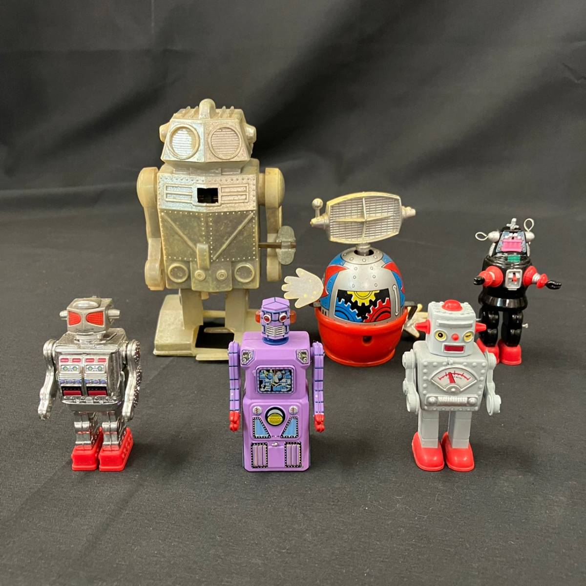 FLc222Y06 8点セット TINAGE MASUDAYA ブリキ ロボット など 昭和