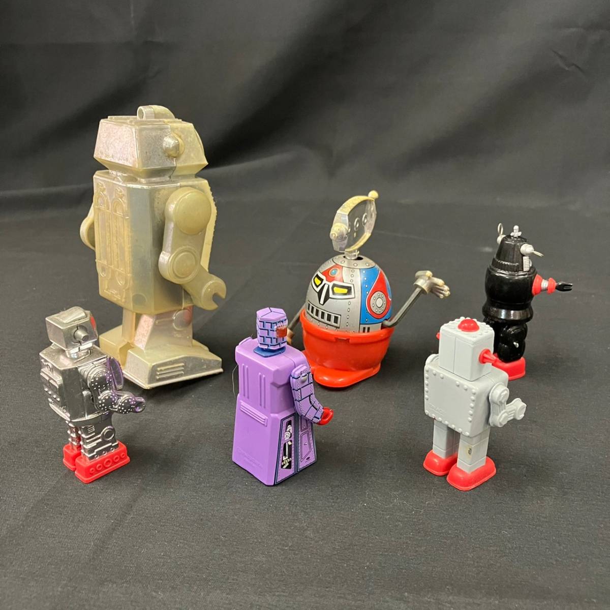 FLc222Y06 8点セット TINAGE MASUDAYA ブリキ ロボット など 昭和
