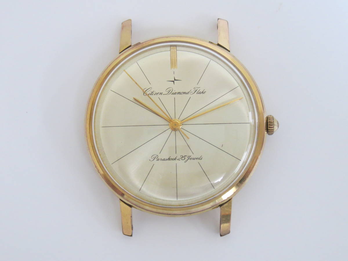 citizen　シチズン　ダイヤモンド フレーク　25石　メンズ時計　手巻き