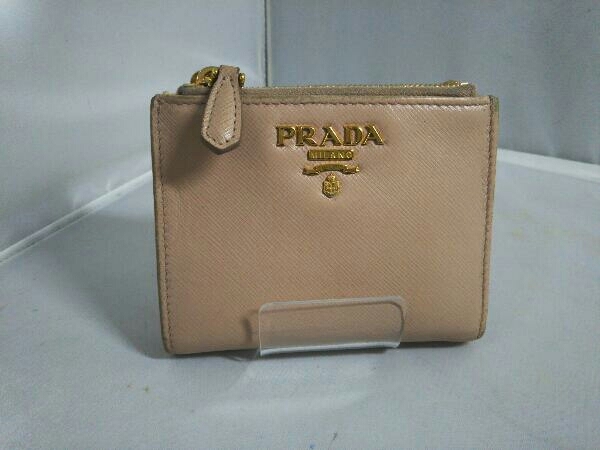 【緊急値下げ品】 PRADA プラダ 1ML024 二つ折り財布 ピンク ギャランティーカード有り