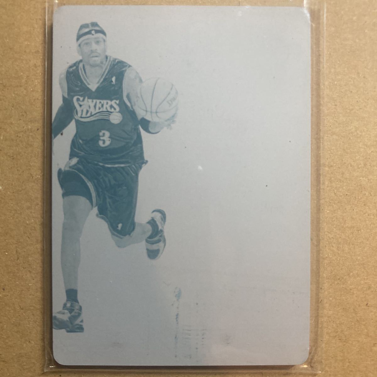 2016 panini flawless Allen Iverson Cyan Plate 1/1