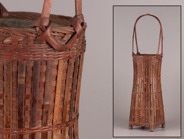 人気，HOT 中国古玩 唐物 古美術 古竹造 竹籠花入 時代物 極上品 初だし品 7261(木工、竹工芸)｜売買されたオークション情報、yahooの商品情報をアーカイブ公開 - オークファン 木工、竹工芸