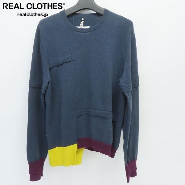 ☆OAMC/オーエーエムシー カラー切替 クルーネックニット/S /LPL