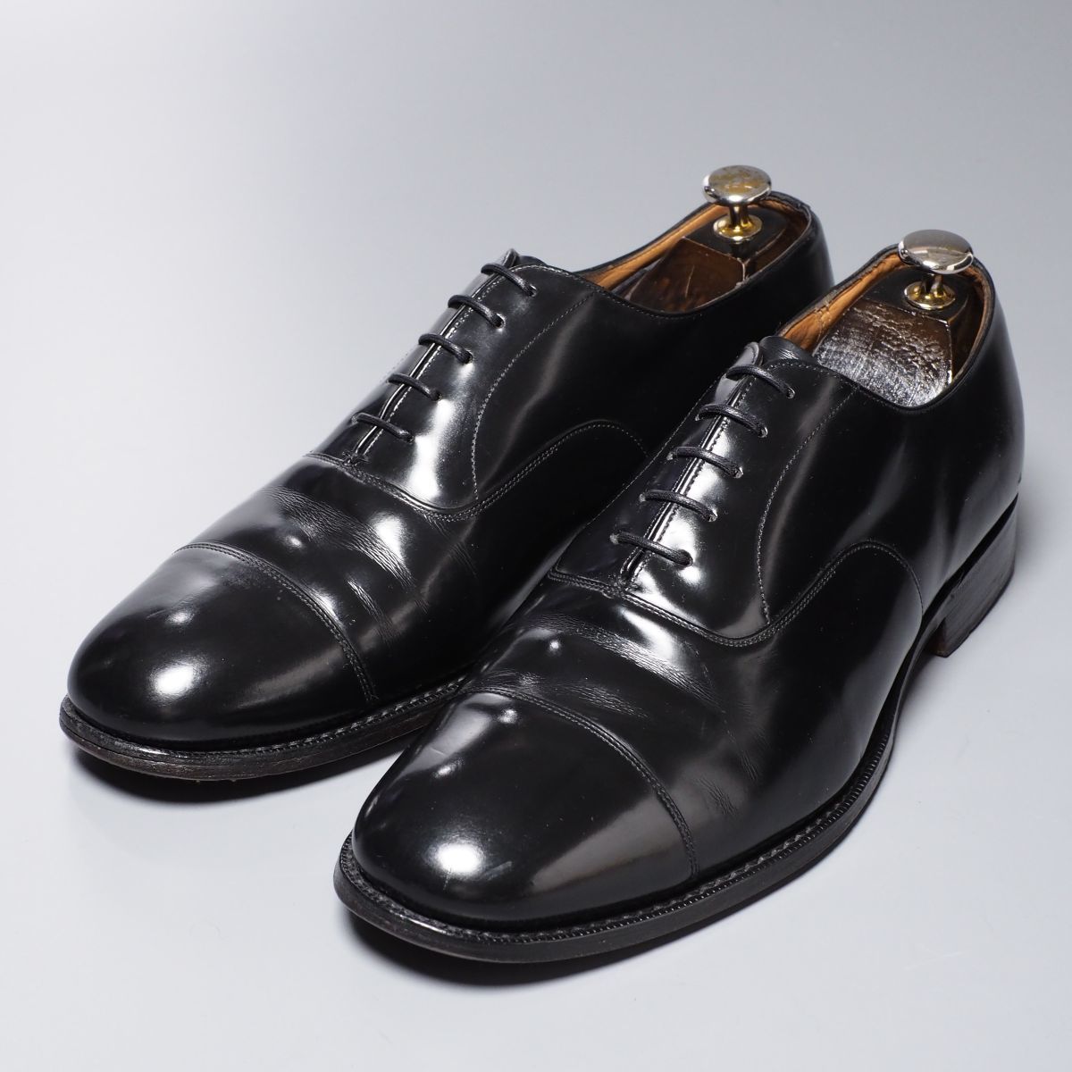 W9945//*Church's/チャーチ*100ラスト/メンズ95F/コンサル/CONSUL/ストレートチップ/レザーシューズ/冠婚葬祭対応/革靴/黒/ブラック