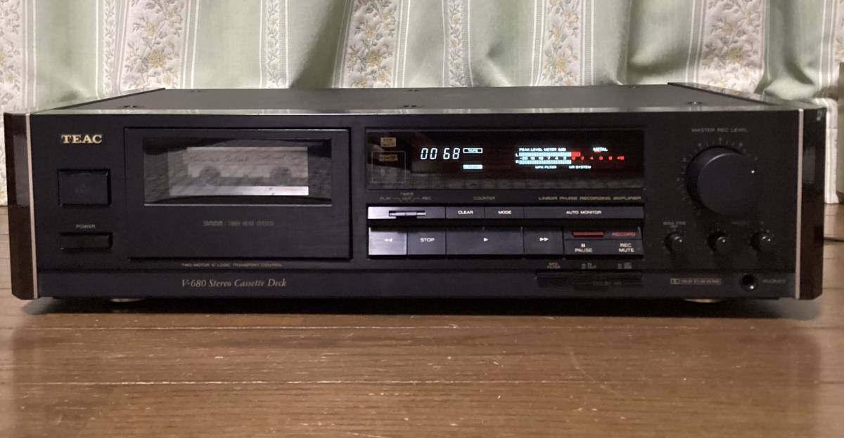 完動品】TEAC ティアック V-680 カセットデッキ （新品購入後使用時間