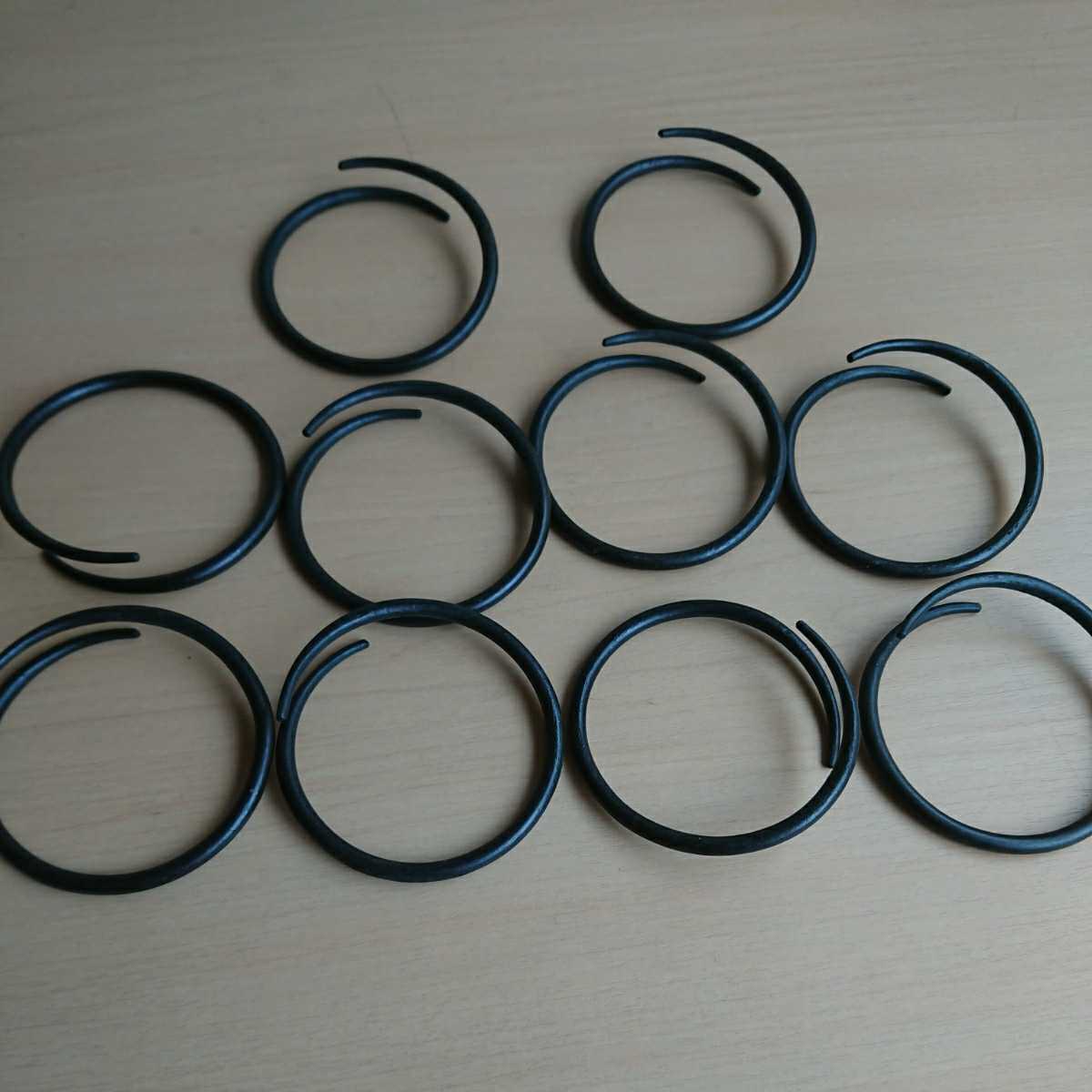 224-24 鉄製釜鐶 まとめて【外:75mm】 煎茶道具 骨董