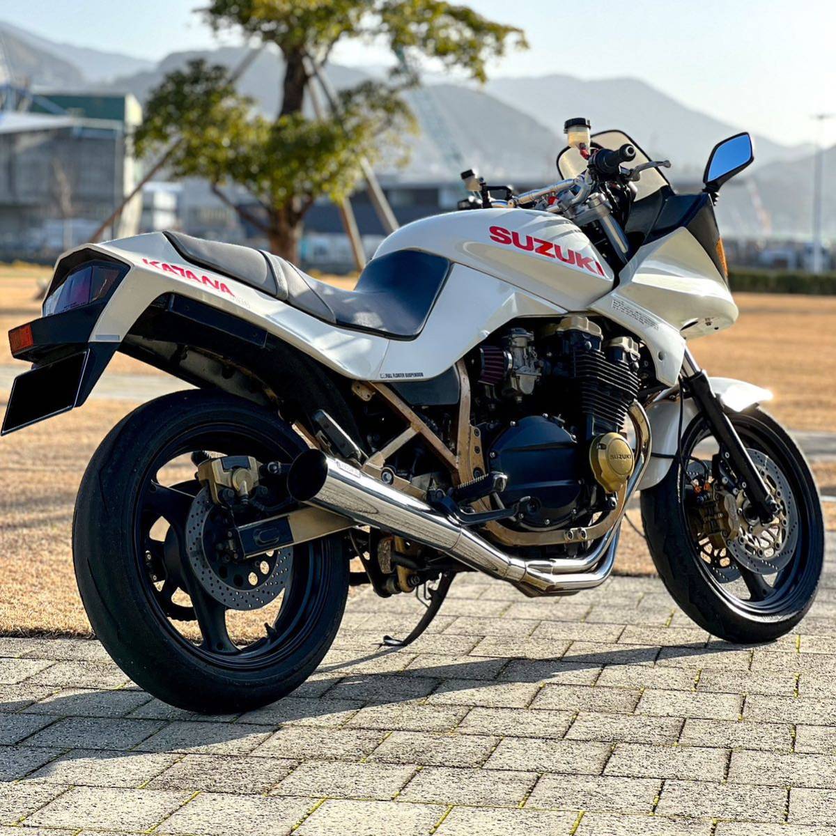 1円スタート スズキ SUZUKI GSX-750S3 3型 カタナ KATANA リトラ 車検有 実働 刀 GR72A 個人出品 車両交換可 ...