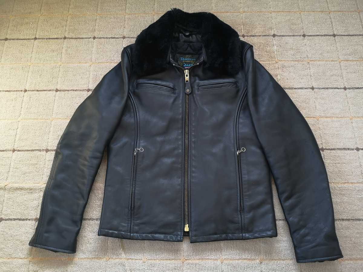 ショット SCHOTT シングルライダースジャケット ボア付き サイズ36 