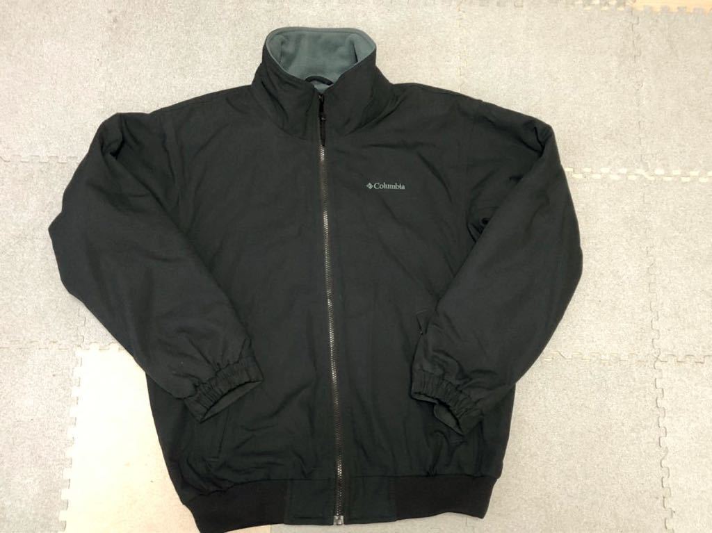【中古・美品】コロンビア columbia ロマビスタ LOMA VISTA PARKA 裏地フリース ジップアップ ブルゾン 黒 メンズ M アウトドア PM3525