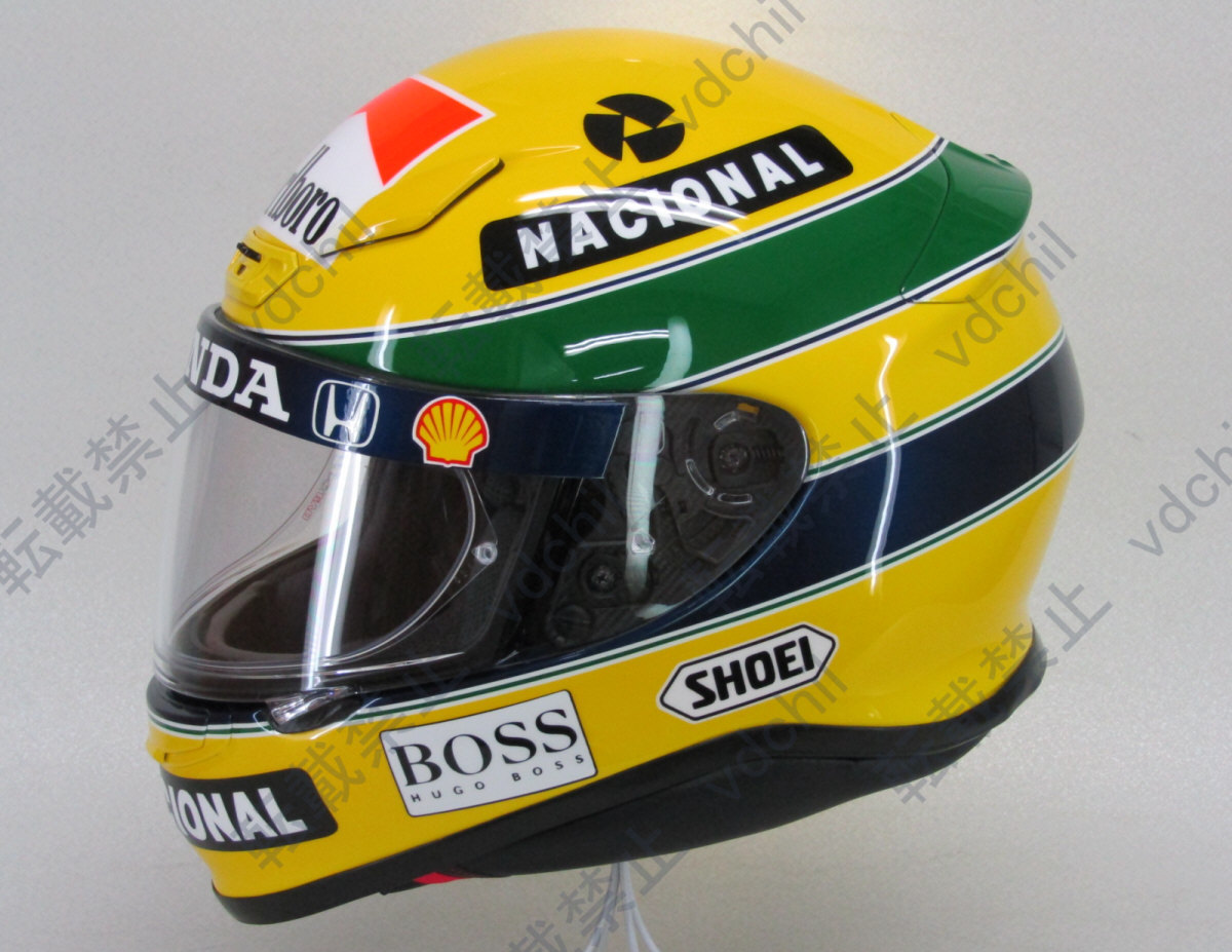 アイルトン・セナ レプリカヘルメット SHOEI Z-7 Lサイズ 内装新品