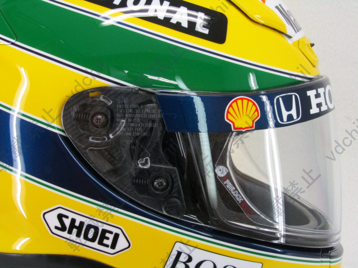 アイルトン・セナ レプリカヘルメット SHOEI Z-7 Lサイズ 内装新品 