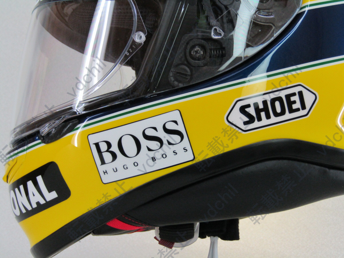 アイルトン・セナ レプリカヘルメット SHOEI Z-7 Lサイズ 内装新品
