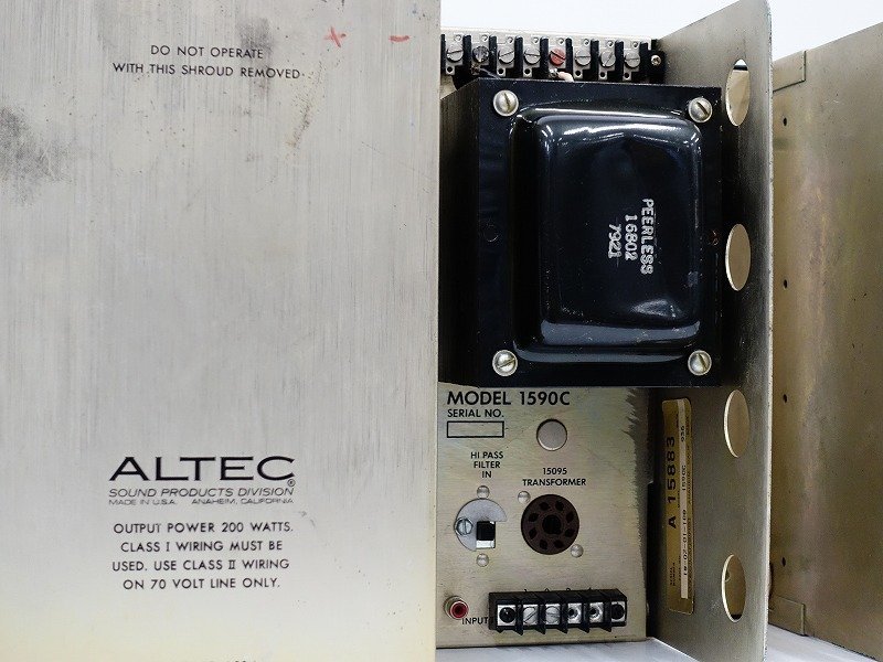 家庭用美容器 □□ALTEC 1590CB/1590C モノラルパワーアンプ アルテック