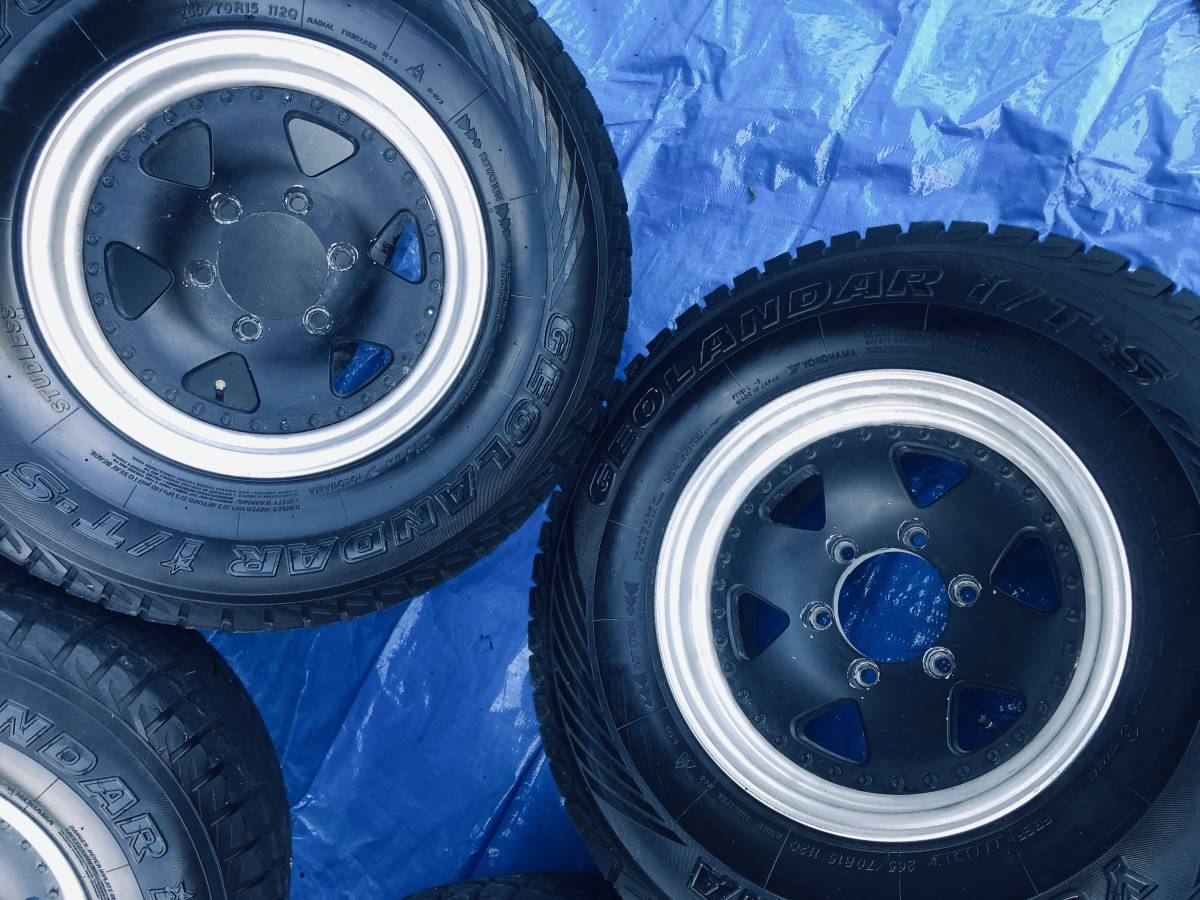 冬タイヤ 265/70R15 マツダ純正プロシード用アルミ付き スタッドレス 4 