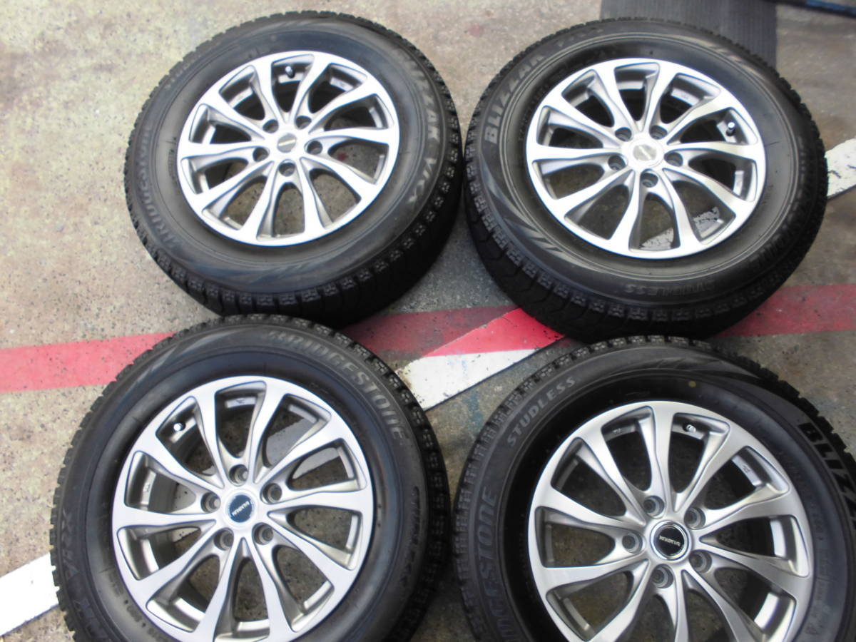 215/65R16 ブリザックVRX　アルミホイール 16X6.5J+48　4本セット