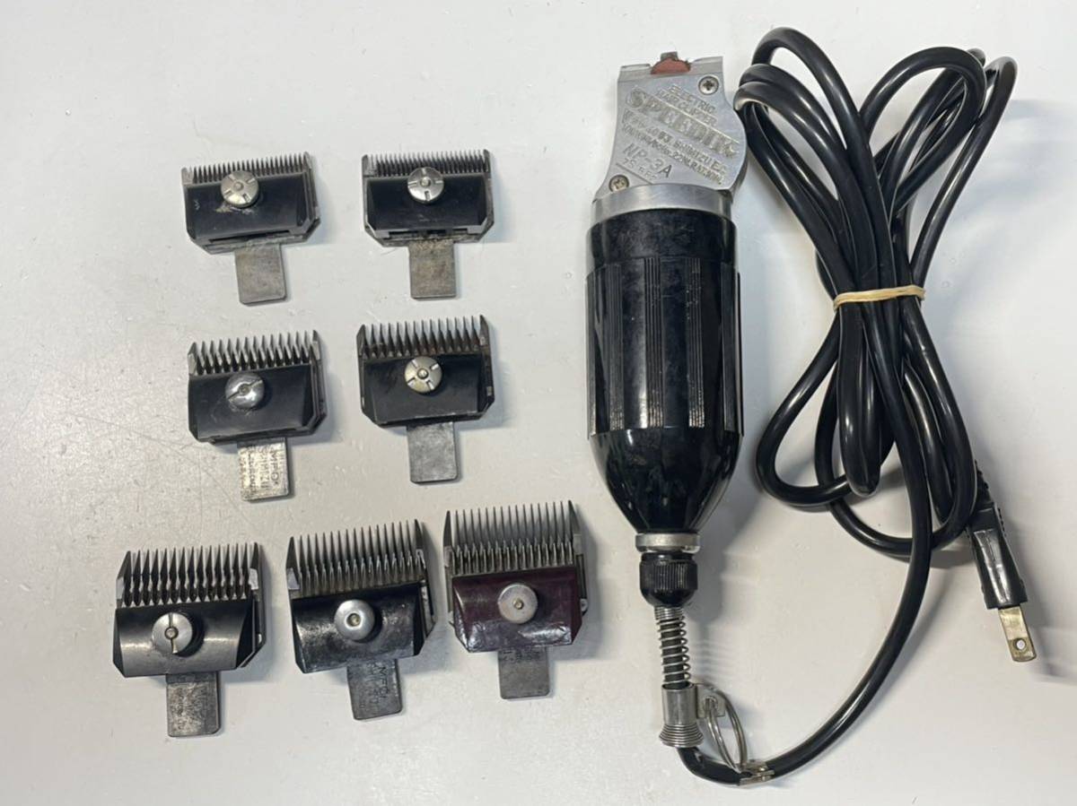 ◇ 理容　電気バリカン スピーディク NP-3A 動作OK 替刃7個付き N