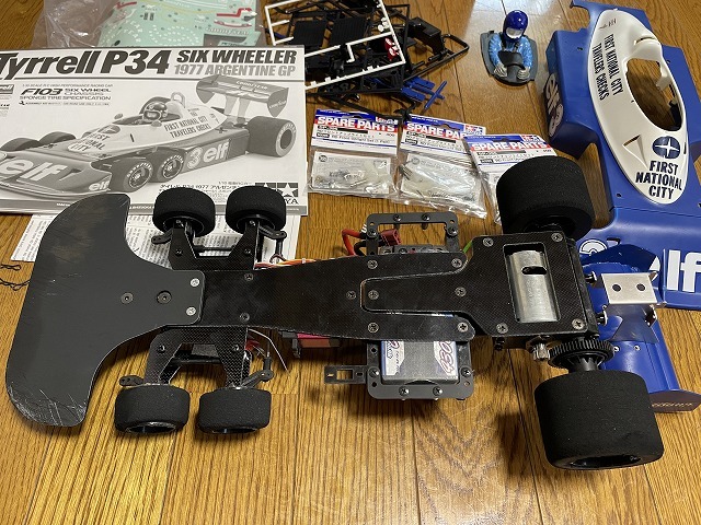 タミヤ タイレルP34メカ、リポバッテリー付き 中古 タミヤ Yahoo