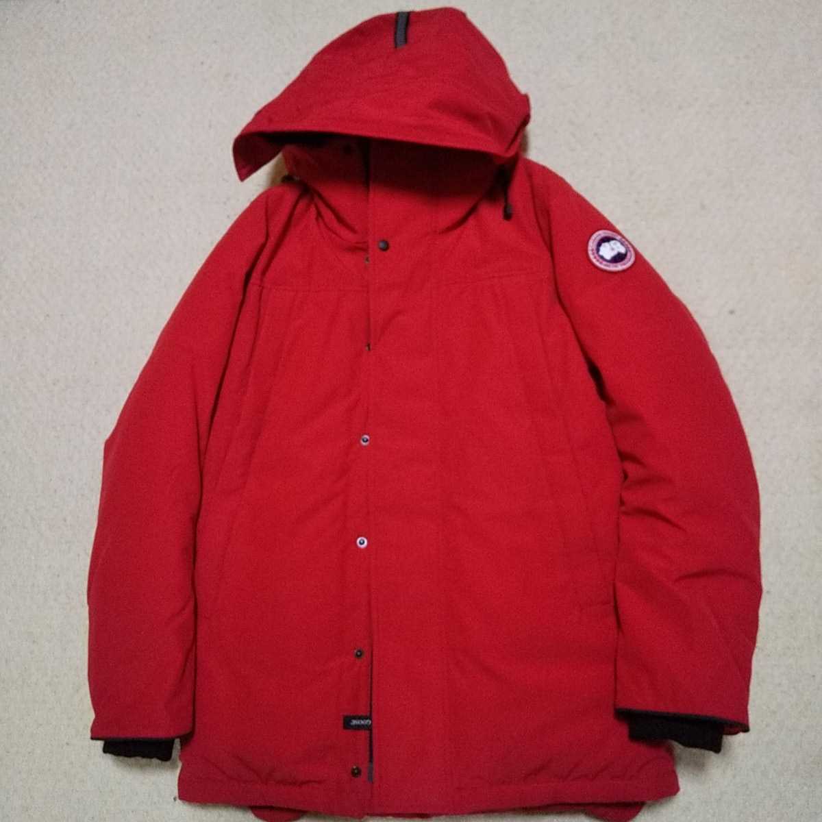 即決！ 最終出品 美品 CANADA GOOSE サンフォードパーカ 赤色 Sサイズ 