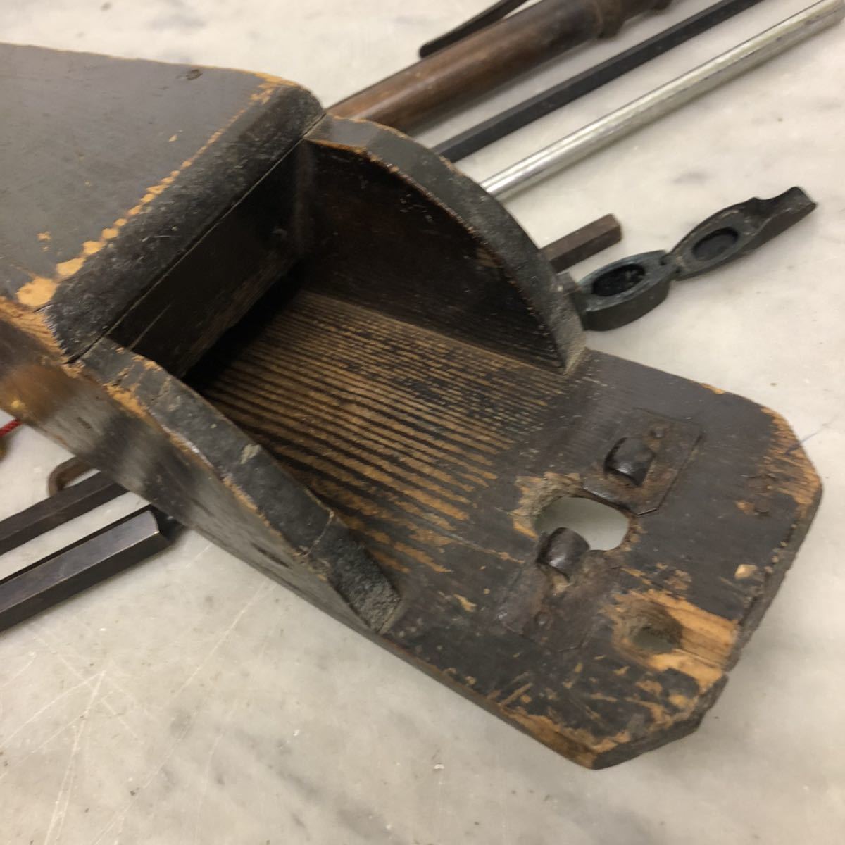 鳶口 十手 とび口 火消し道具 骨董 古物 時代もの 江戸時代 当時もの 古物