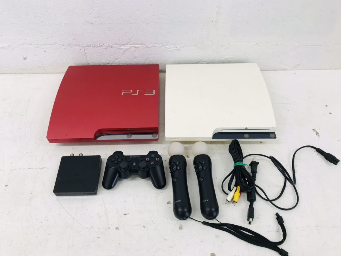 n0110-01★SONY プレイステーション3 本体 CHCH-3000B/2500A/コントローラー/MOTION CONTROLLER 等 まとめてセット