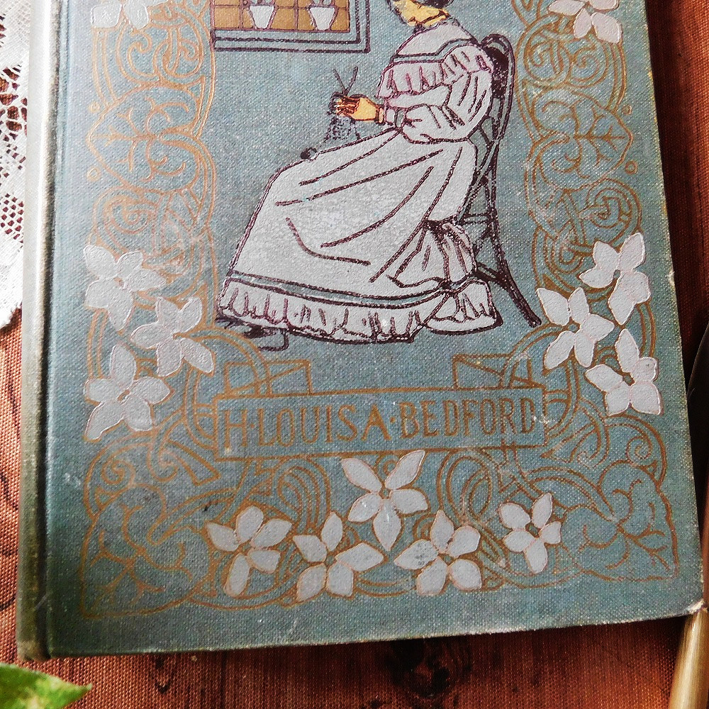 洋書古書 英国アンティーク イラスト ゜ 19世紀 洒落たフローラル