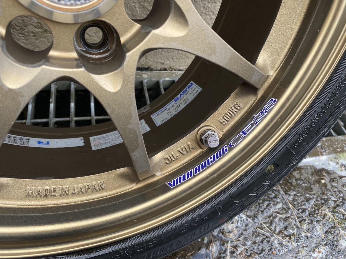 鍛造軽量ホイール レイズ ボルクレーシング CE28N 15インチ 4H-100 6.5 