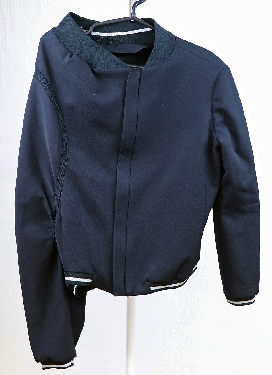 S●中古品●衣料品 レディース 『ヨウジヤマモト/Yohji Yamamoto』 変形ブルゾン アウター ブラック系 約:370g FV-J23-107 ※タグにほつれ