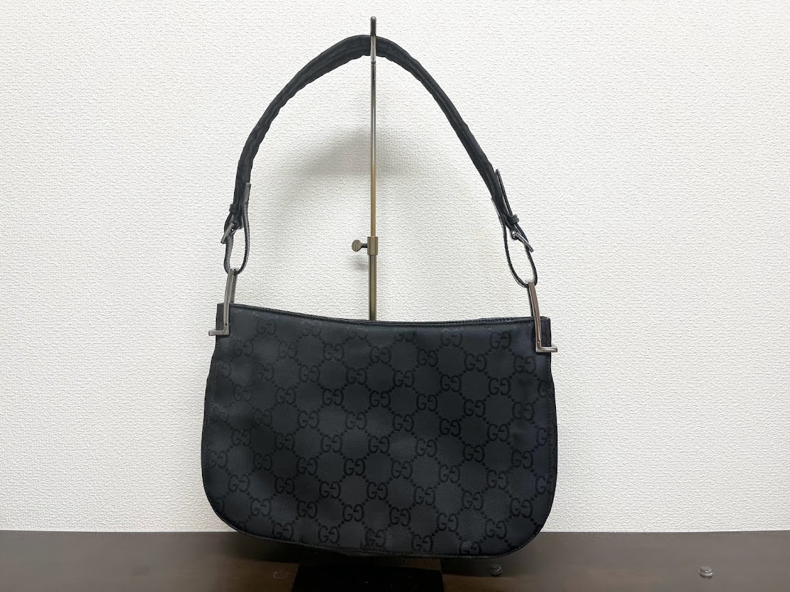 GUCCI GGキャンバス ワンショルダーバッグ ナイロン GG柄 ショルダー