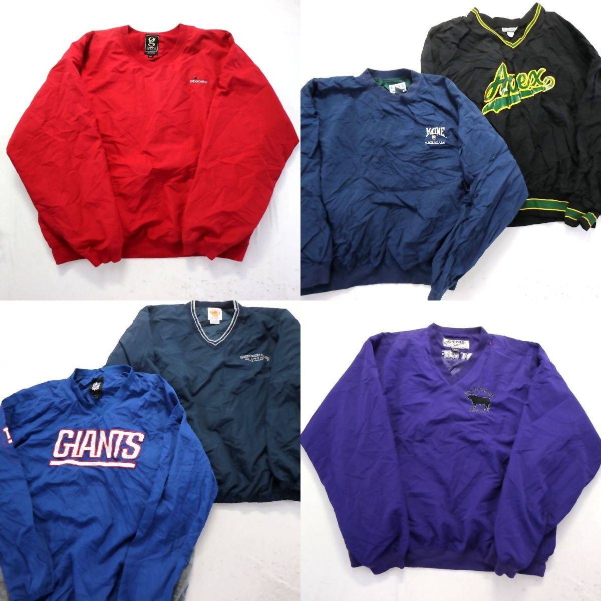 ◎プルオーバー MIX set ワンポイント プロチーム 他 (メンズ2XL) 6枚セット まとめ売り 古着卸 1円スタート 最落なし ML500