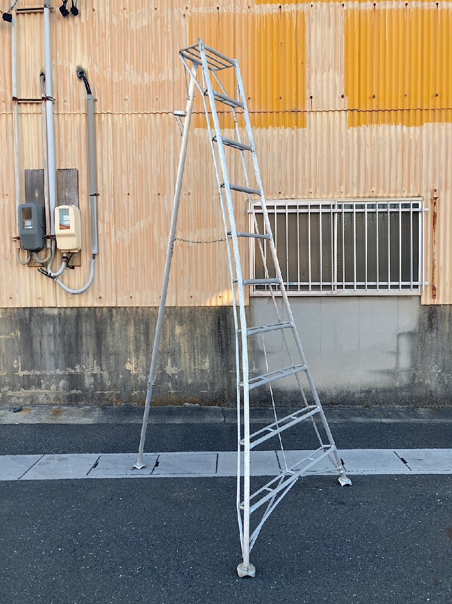 10尺 園芸脚立 園芸三脚 ステップ付 足掛け付 庭師 剪定 ピカ PICA 