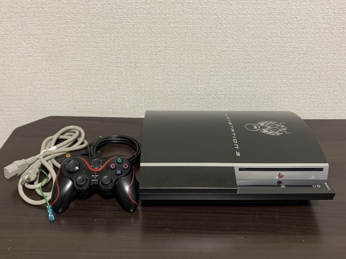 PS3 CECHQ00 動作確認済み コントローラー 電源AV HDMIケーブル付き ソニー ファイナルファンタジー SONY PlayStation3