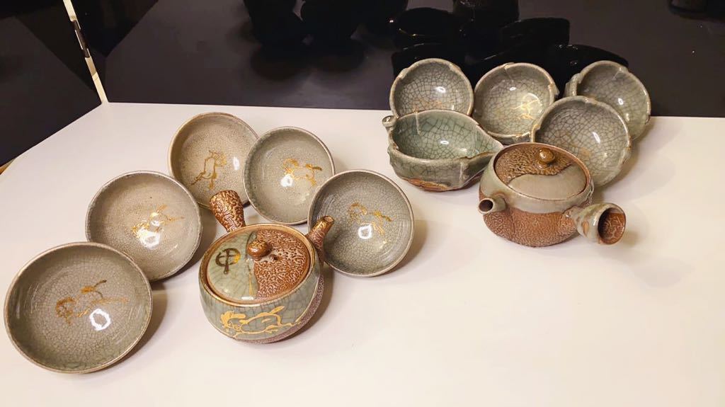 相馬焼 急須 | 茶器 茶器揃え D169 湯冷まし4点 湯呑5点 急須1