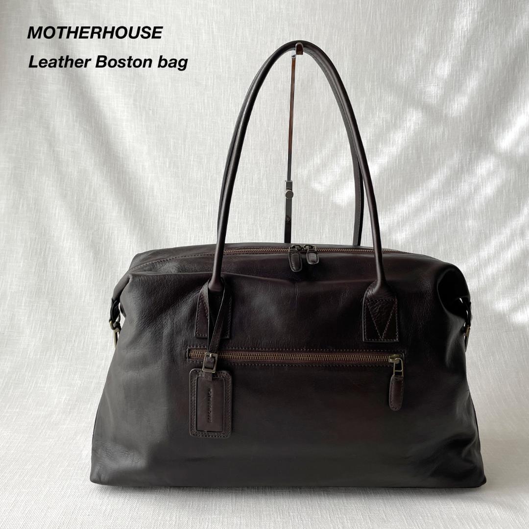 MOTHERHOUSE マザーハウス アンティークレザー ボストンバッグ 本革