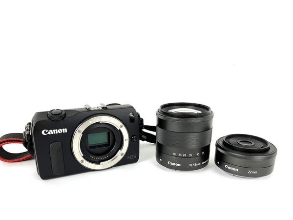 CANON EOS M EF-M 18-55mm IS STM EF-M 22mm STM ダブルレンズキット
