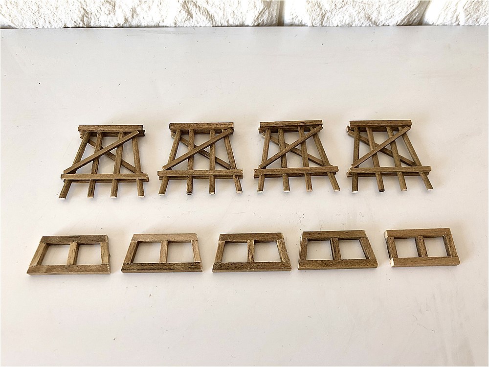 森林鉄道】1/87 HOナロー用オリジナルティンバートレッスル R85mm (5桁