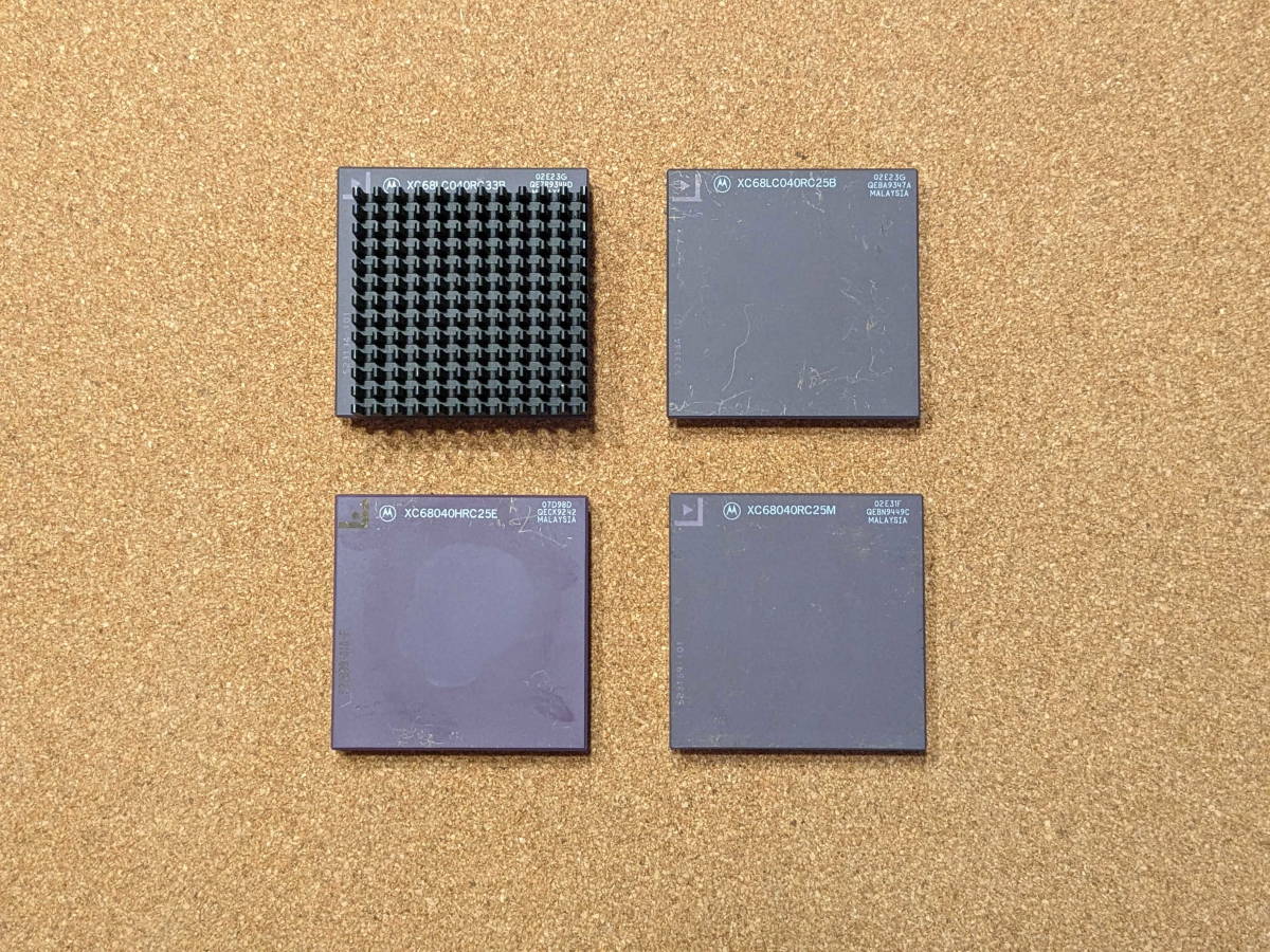 人気定番，最新作 Motorola 68040 CPU&times;４個セット ジャンク(68k)｜売買されたオークション情報、yahooの商品情報をアーカイブ公開 - オークファン 68k