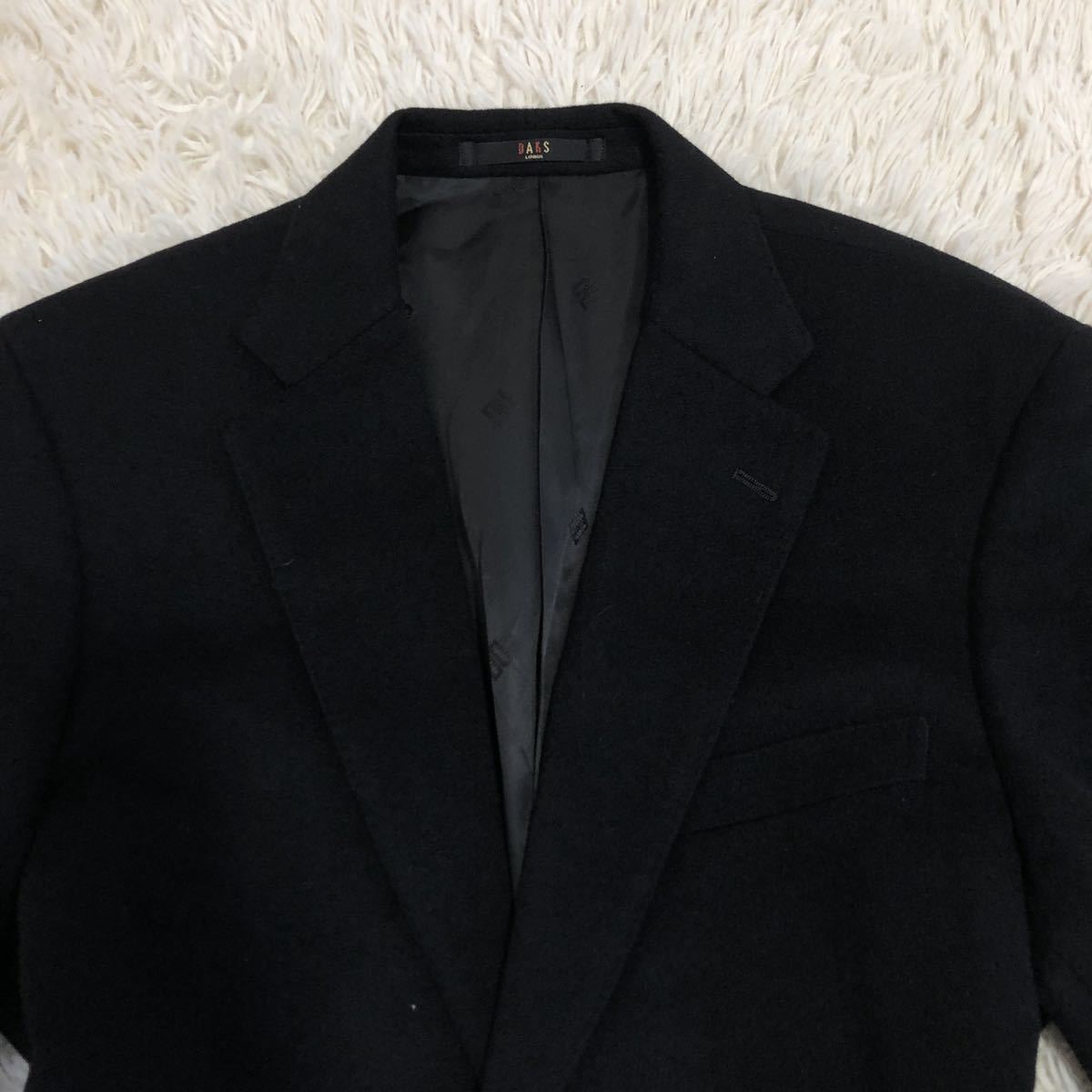驚きの安さ 高級カシミヤ100% DAKS LONDON【一流の品格】銀ボタン 紺 