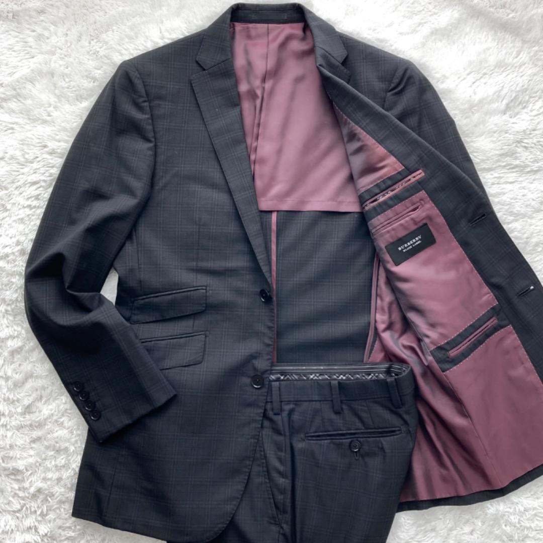 表地シャドーチェック柄◇極美品◇BURBERRY BLACK LABEL バーバリー